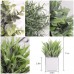  4 Packs Fake Plants Mini Artificial Greenery Potted Plants for Home Decor Indoor Office Table Room Farmhouse