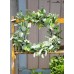 Artificial Eucalyptus Wreath Spring Summer Wreath for Front Door Wall Window Fireplace Farmhouse Decor