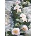 2pcs (13Ft) Artificial Rose Vine Fake Silk Flower Garland Hanging Rose lvy for Wedding Arch Decor (Champagne)