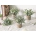 Der Rose 6pcs Mini Fake Plants Artificial Potted Plants Desk Plants for Home Office Farmhouse Bathroom Bedroom Decor