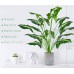 Der Rose 27" Small Fake Plants Artificial Potted Greenery Plant for Office Desk Home Bathroom Decor